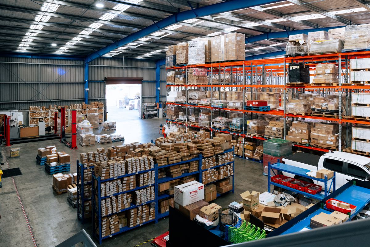 Birdseye view of Famous Pacific Shipping NZ warehouse